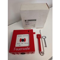Feuertaster, Brandmelder Rot m. Hammer Öffner & Schließer XAS E45