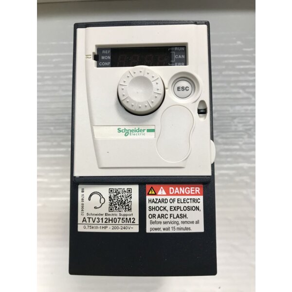 Schneider MOTOR DRIVE, 1PH, 240V, 1HP,ATV312H